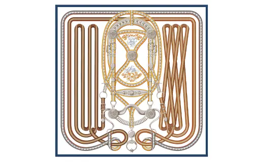 HERMES Scarves Unisex Multicolor