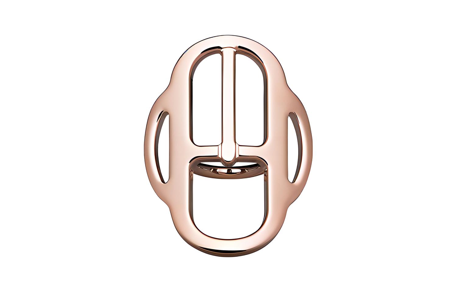 Кольцо для платка Hermes (розовое золото)