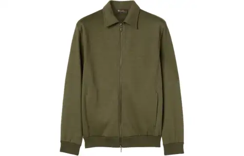 Loro Piana Kawaguchi Bomber Jacket Jackets & Coats Men's Green