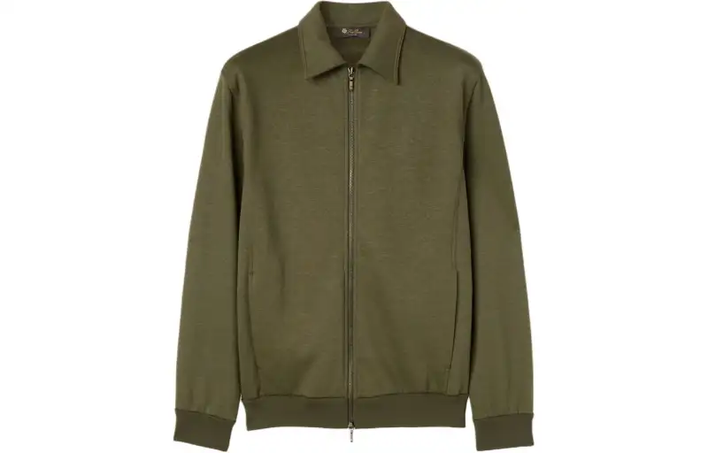 Loro Piana Kawaguchi Bomber Jacket Jackets & Coats Men's Green