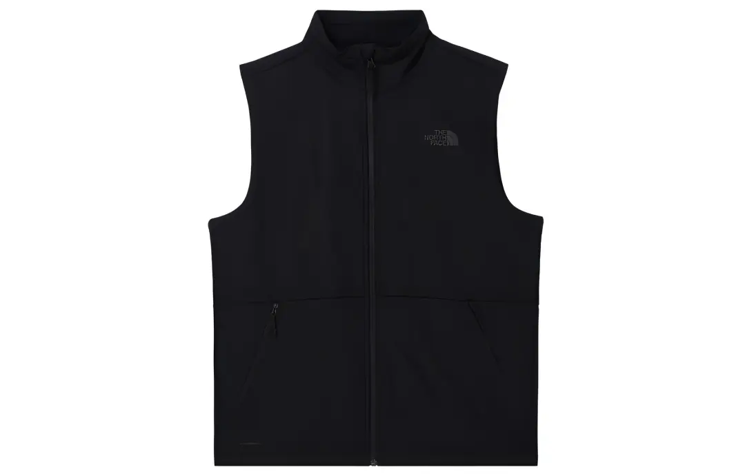 THE NORTH FACE Vests Men's Space Black Stand Collar Moderate Other