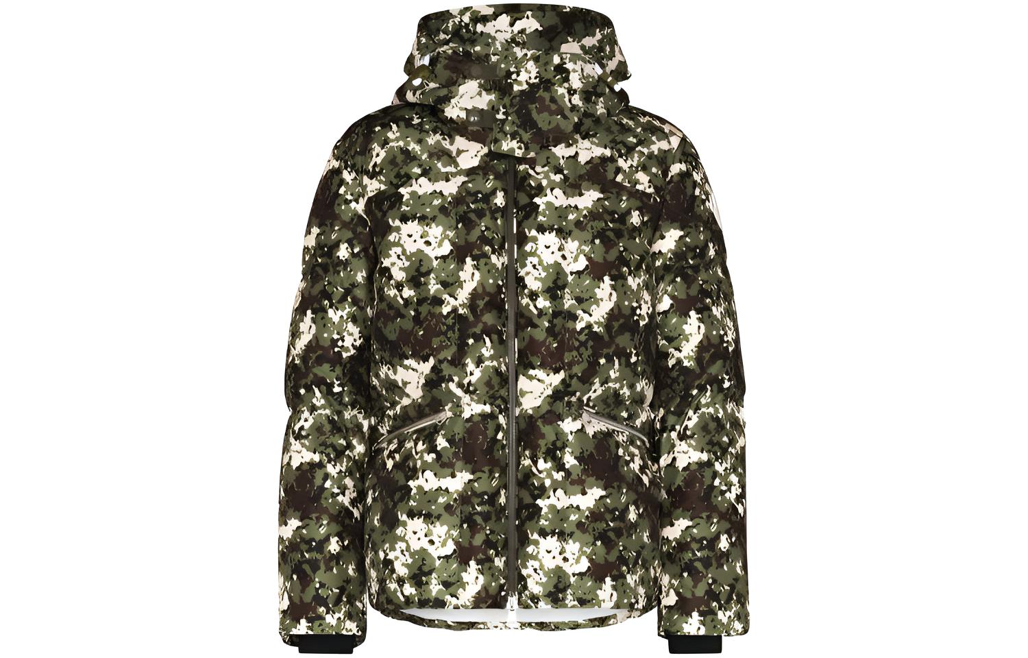 Мужская куртка Moncler (камуфляжно-зеленая)