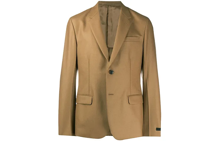PRADA Business Suits Men's Brown Suit Collar Moderate Other