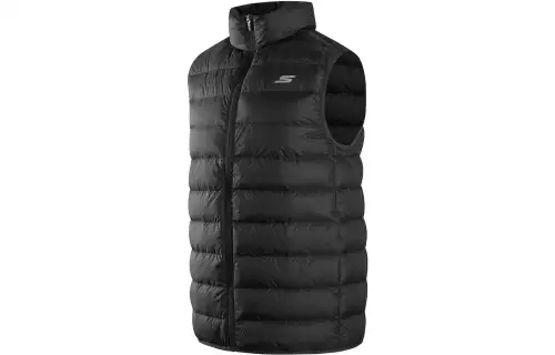 Skechers Basic Sports Collection Down Vests Men's Stand Collar Moderate Other