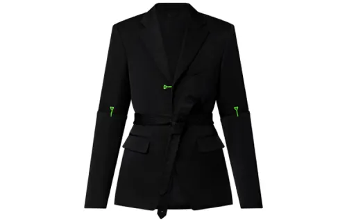 LOUIS VUITTON Business Suits Men's Black Suit Collar Moderate Business Suit