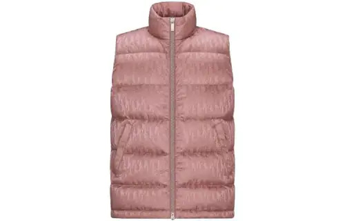 DIOR Down Vests Men's Pink Moderate