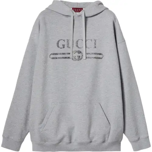GUCCI Logo Embellished Hoodie