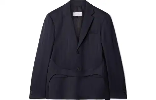 OFF-WHITE Shibori jacquard belted blazer
