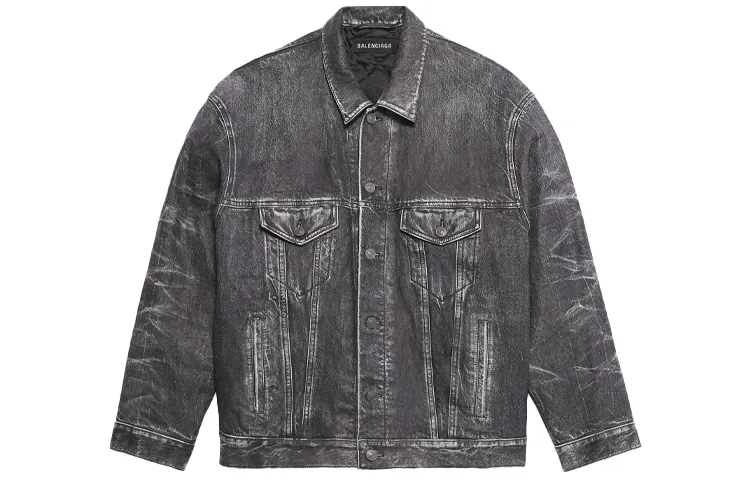Balenciaga Trompe L'oeil Trucker Jacket