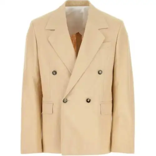 Bottega Veneta Double Breasted Textured Jacket