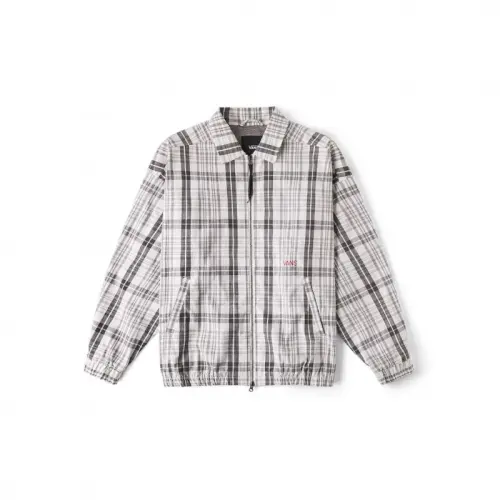 Vans Jackets & Coats Men's Light Gray Plaid