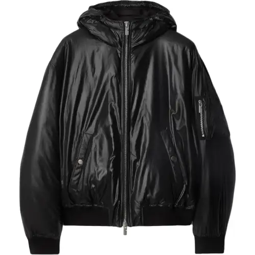 Burberry hooded bomber jacket