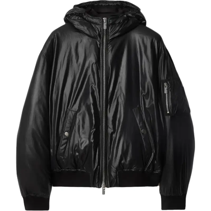 Burberry hooded bomber jacket