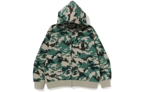 Bape Woodland Camo Loose Fit Full Zip Hoodie