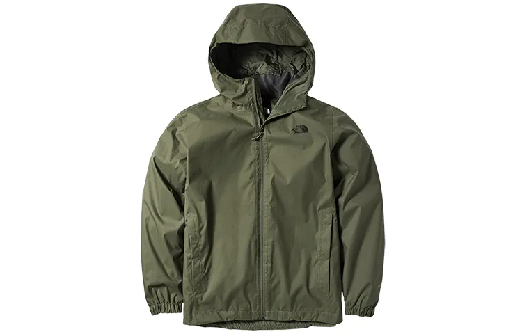 THE NORTH FACE Outdoor Hiking Waterproof And Breathable Windbreaker Jacket Unisex Green Asian Version