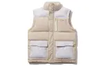Li Ning Down Vests Men's Oyster Gray Stand Collar Thickened Other