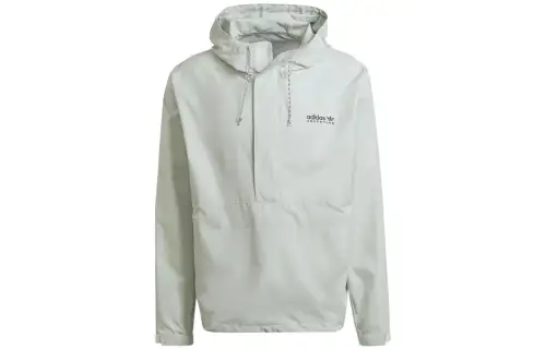 Adidas Originals Jackets Men's Light Green Hooded Moderate Other