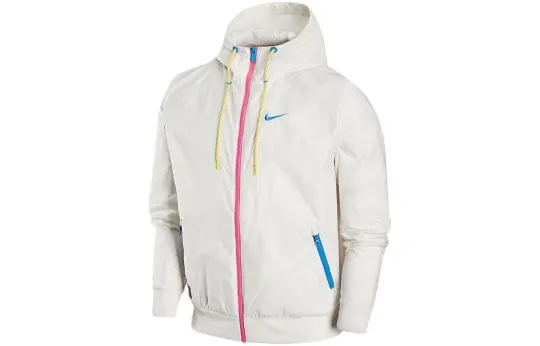 Nike Woven Sports Hooded Windbreaker Jacket 'White'