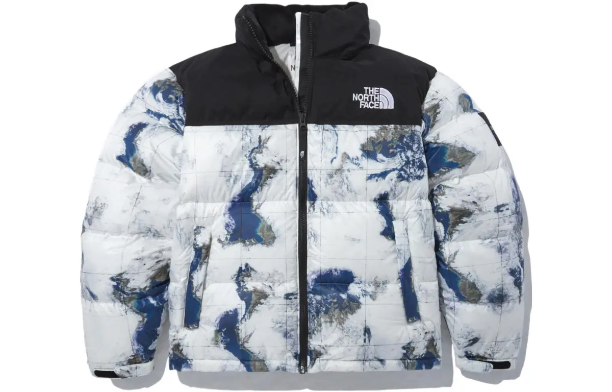 THE NORTH FACE Down Jacket Unisex Earth Print Color