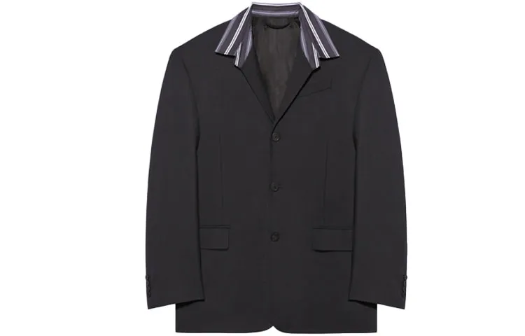 Balenciaga Business Suit Coat Unisex Black