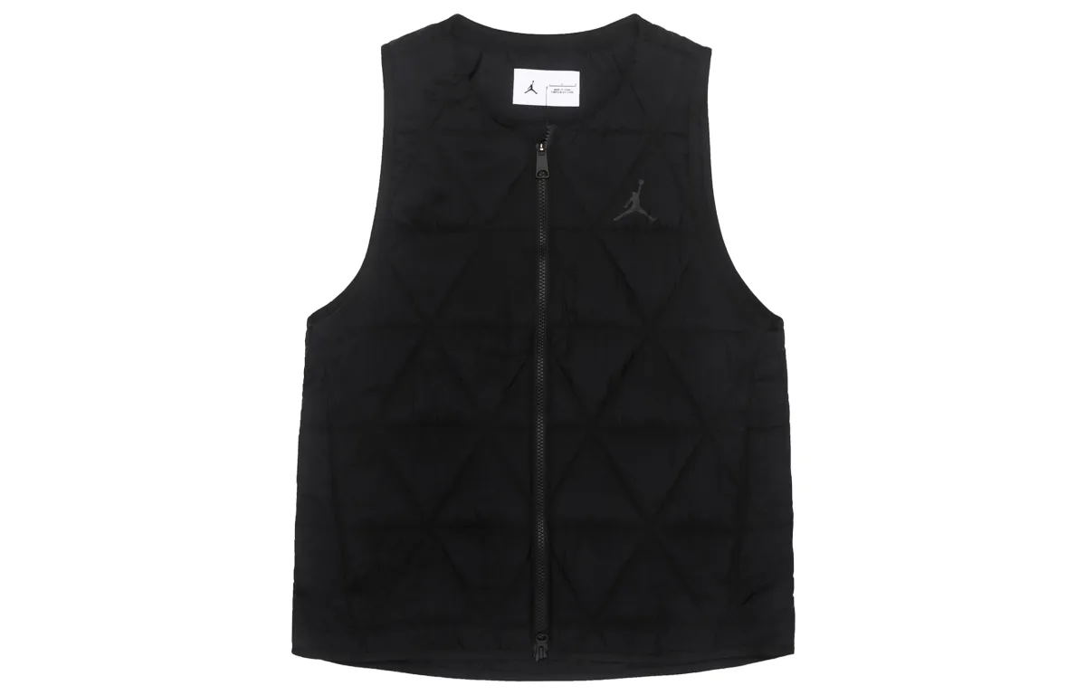 Jordan Vests Men's Black Crew Neck Moderate Other