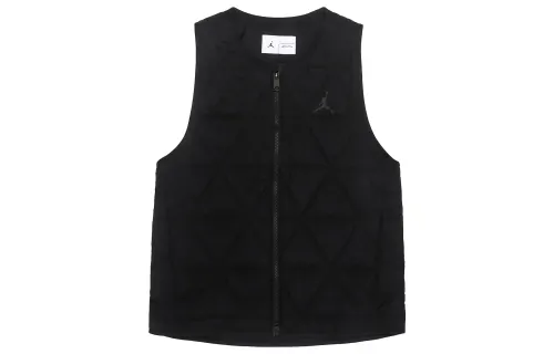 Jordan Vests Men's Black Crew Neck Moderate Other