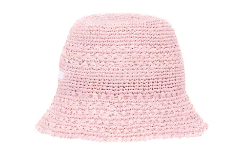 MIU MIU Straw Wicker Bucket Hats Women's Pink