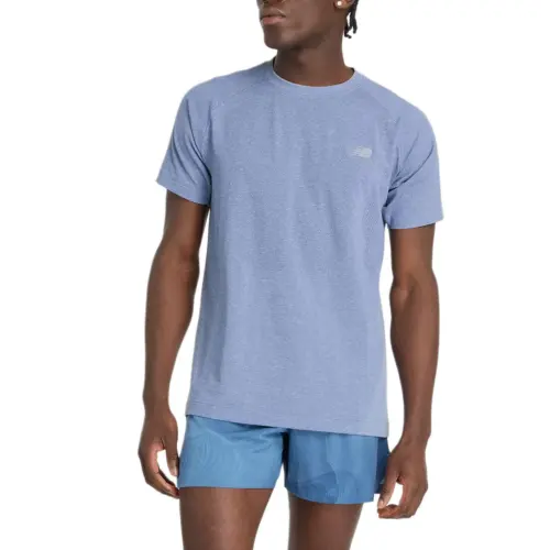 New Balance Q Speed T Shirt Men's Pale Egret Blue