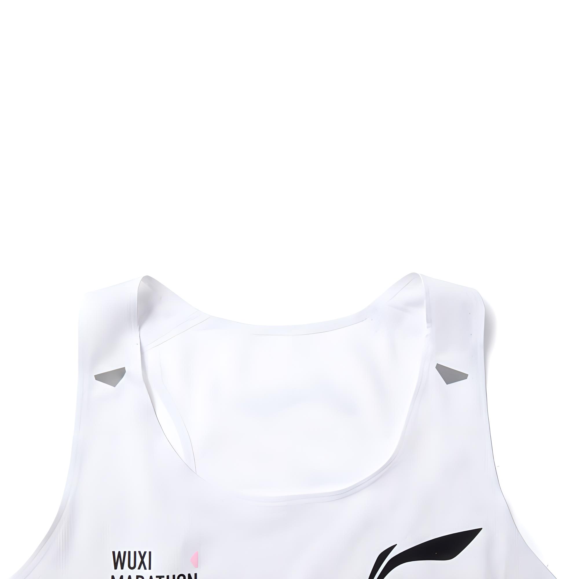 Li Ning Running Collection Running Tank Top Women’s Standard White/Fluorescent Rose Purple/Fluorescent Numbers Pink