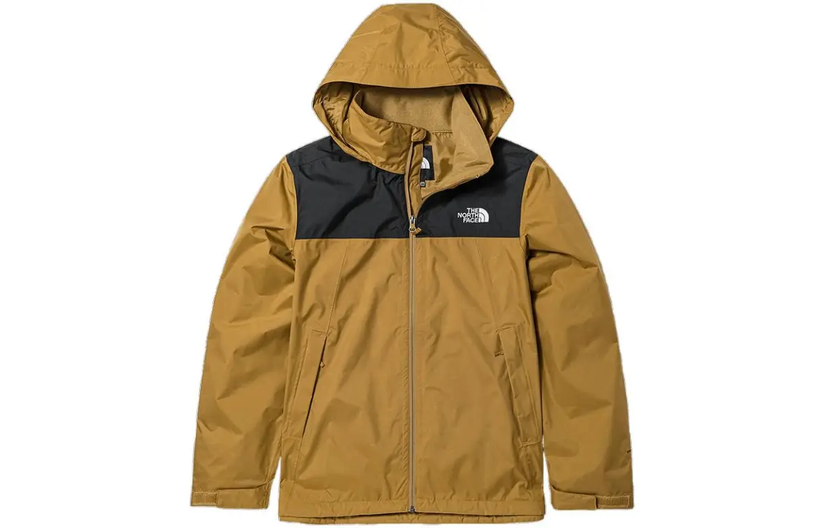 THE NORTH FACE Urban Exploration Outdoor Hiking Waterproof, Windproof, And Breathable Windbreaker Jacket Men's Brown