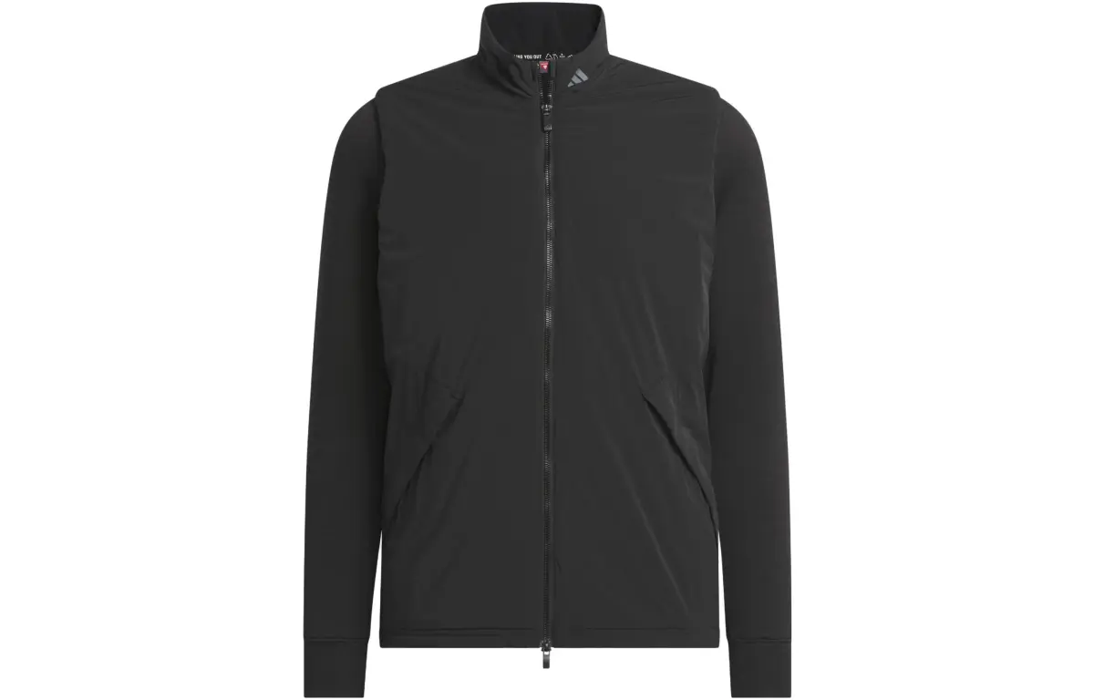 Adidas Ultimate365 Jackets Men's Black Stand Collar Moderate Straight Fit