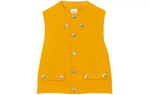 Burberry Vests Men's Mango Multicolor Crew Neck Moderate Other