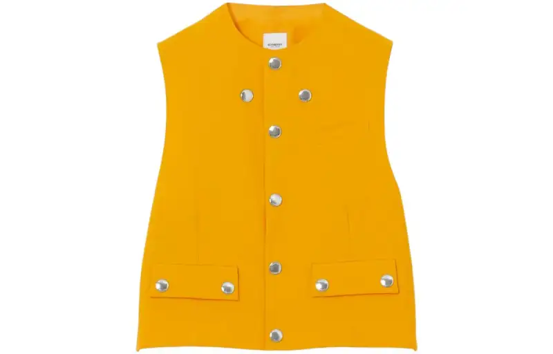 Burberry Vests Men's Mango Multicolor Crew Neck Moderate Other