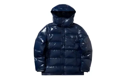 Li Ning Down Jackets Men's Blue Hooded Moderate