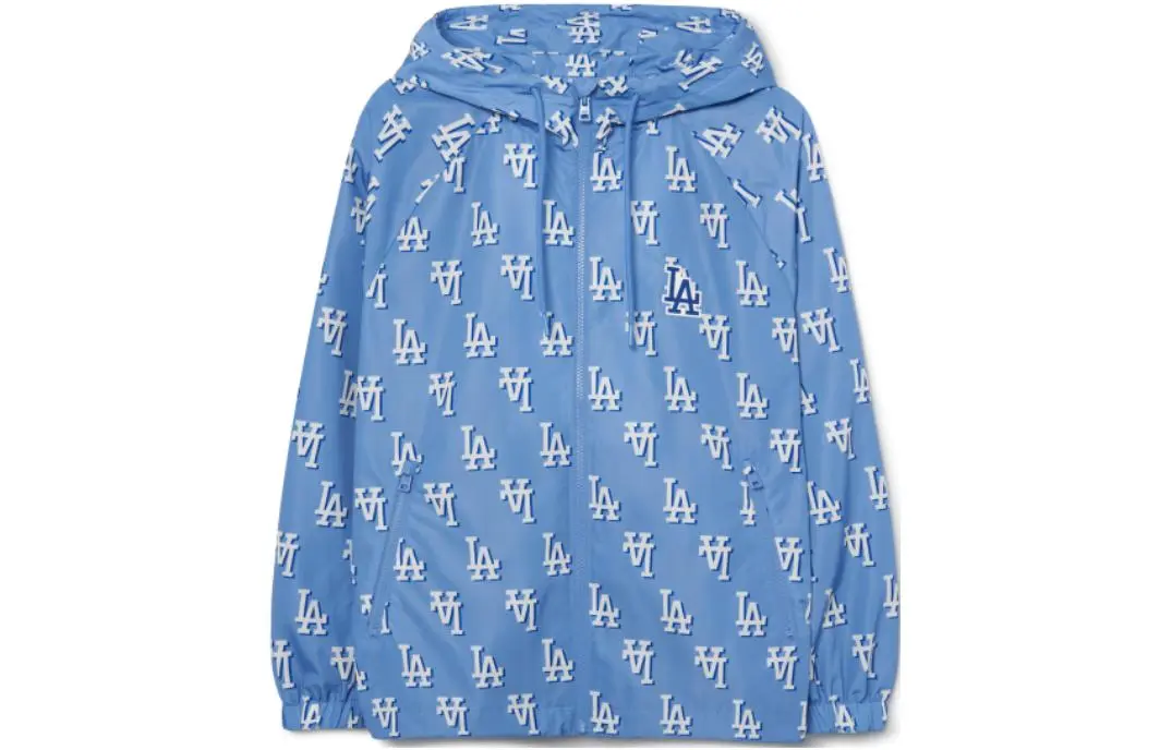 MLB Jackets Unisex Blue Hooded (Non-detachable) Moderate