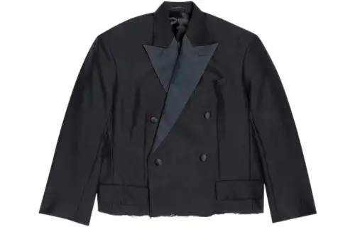 Balenciaga Red Carpet SS22 Business Suit Coat Loose Fit Men's Black