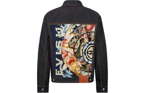 EVISU Denim Jacket Men's Denim Blue