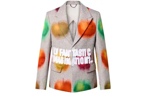 LOUIS VUITTON Business Suit Coat Men's Gray