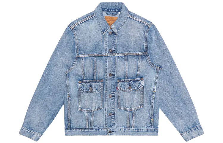 Levi's Lapel Denim Jacket Men's Light Denim Blue
