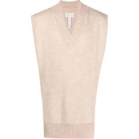 Maison Margiela V Neck Knitted Vest