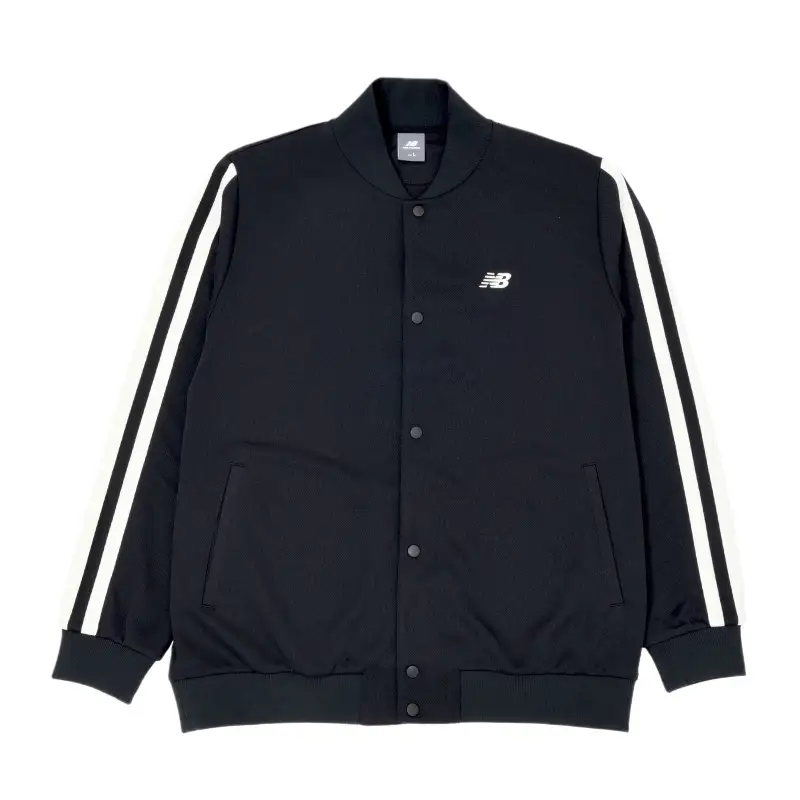 New Balance Jackets Men's Black Stand Collar Moderate Other