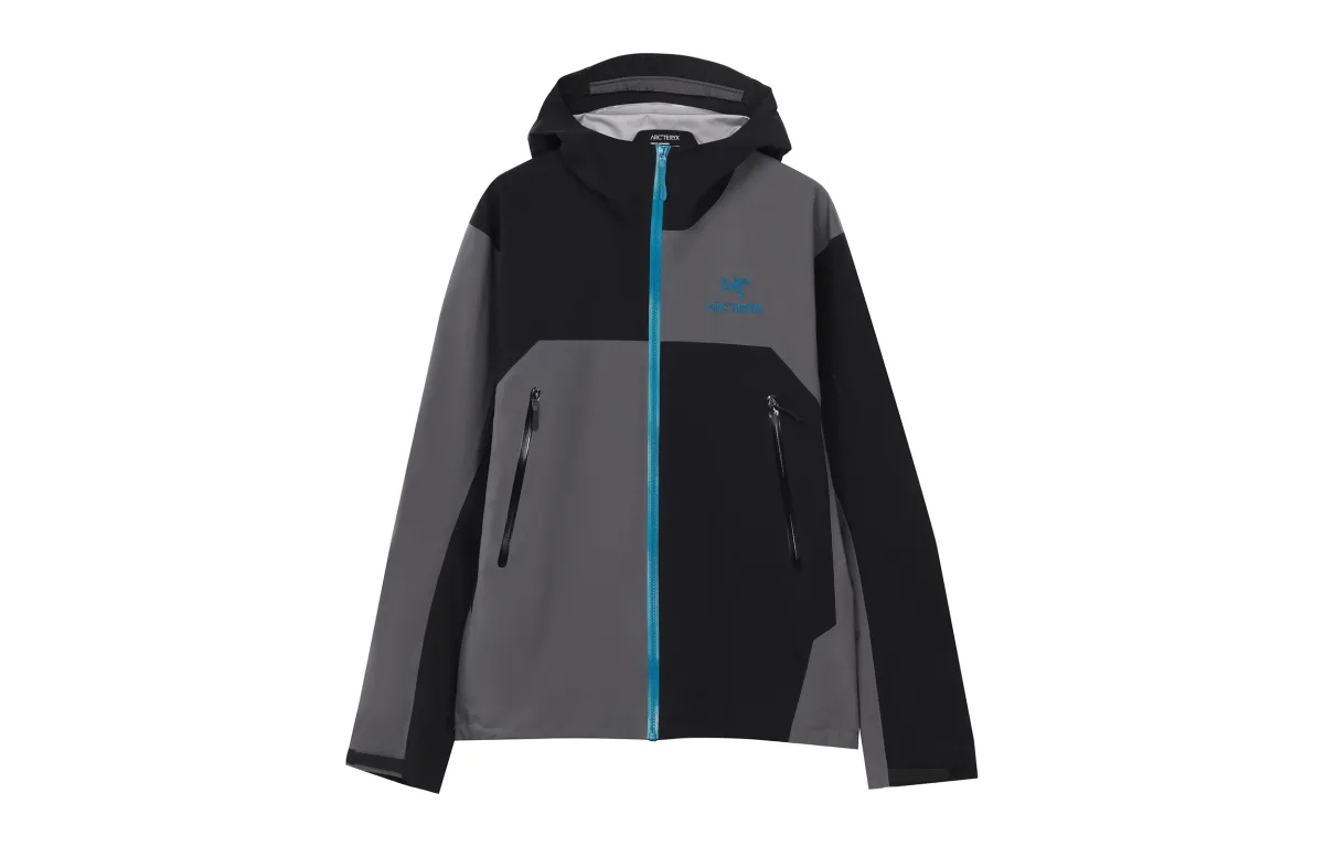 Arc'teryx BETA Waterproof, Windproof, And Breathable Windbreaker Jacket Men's Black Gray Blue