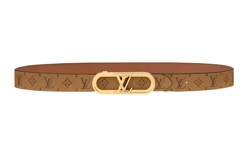 LOUIS VUITTON Leather Belts Women's Brown