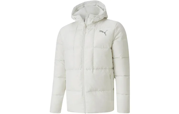 PUMA Down Jackets Men's Smoke Gray Hooded Moderate Other