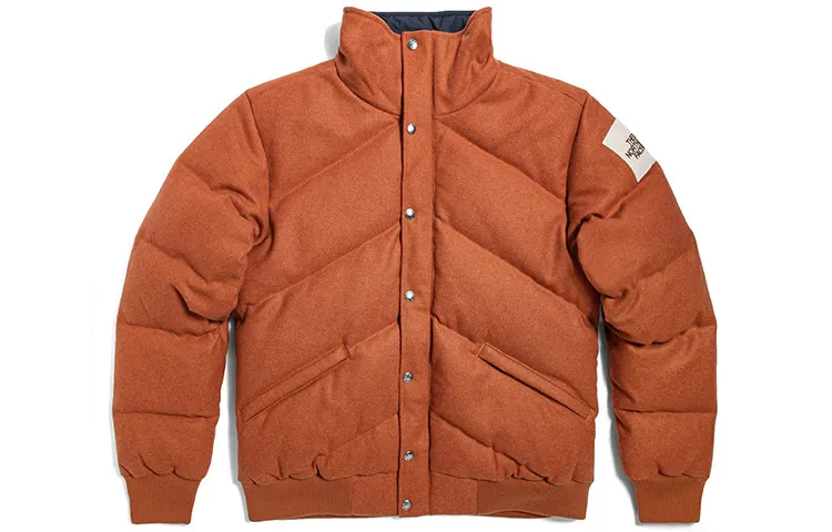 THE NORTH FACE Urban Exploration Down Jackets Men's Orange Stand Collar Thickened Other