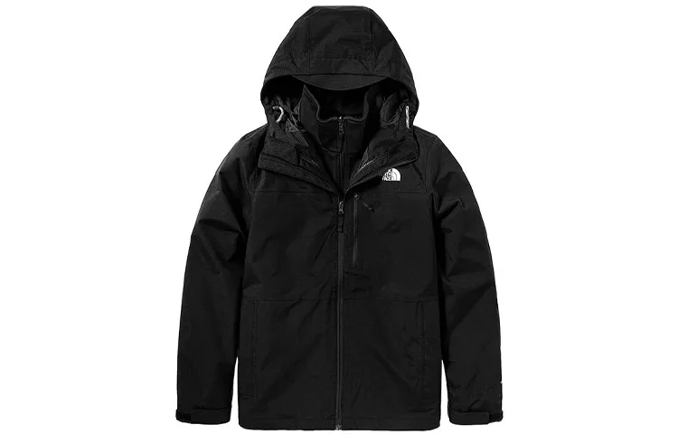 THE NORTH FACE Waterproof, Windproof, And Breathable Windbreaker Jacket Men's Black