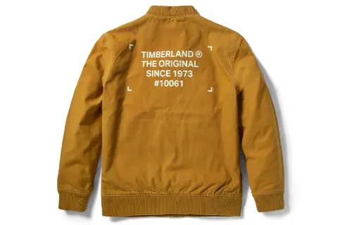 Timberland Puffer Jackets Men's Wheat Baseball Collar Thickened Puffer Jacket