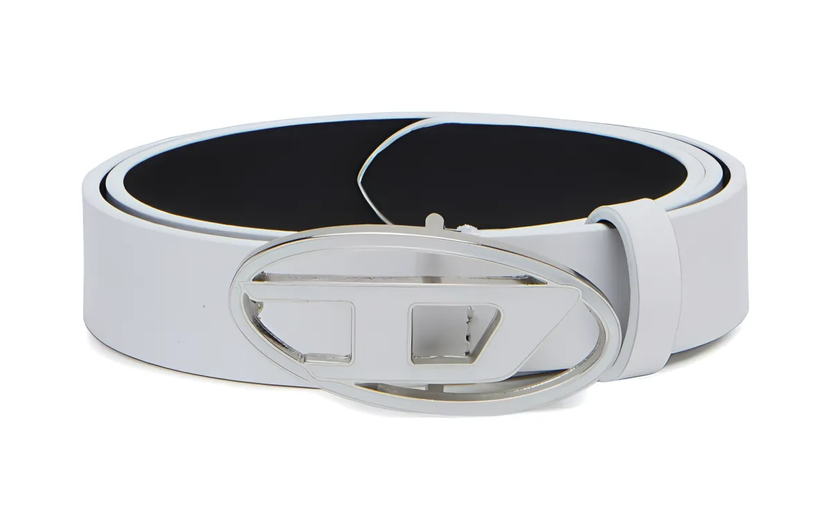 Diesel 1DR logo-buckle leather belt