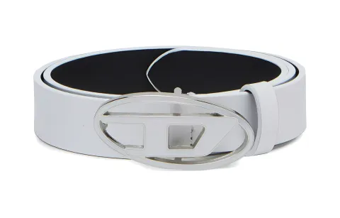 Diesel 1DR logo-buckle leather belt
