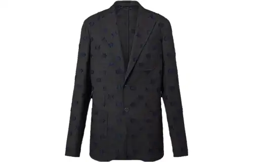 LOUIS VUITTON Single-Breasted Wool Blend Napolitana Jacket